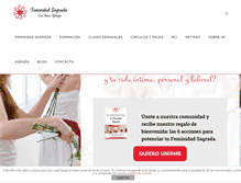 Tablet Screenshot of feminidadsagrada.com